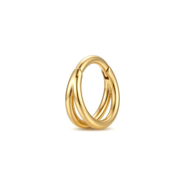 Gold Double hoop