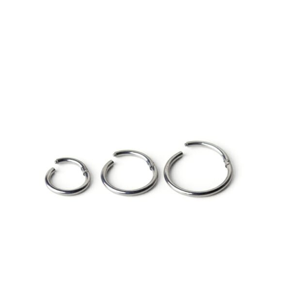 silver plain hoop