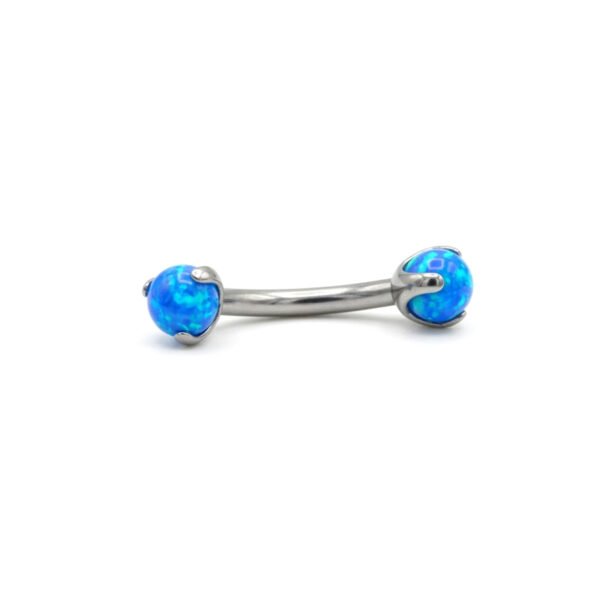Blue opal banana shape