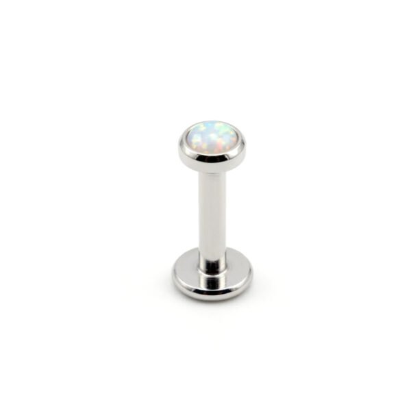 Silver small iridescent opal