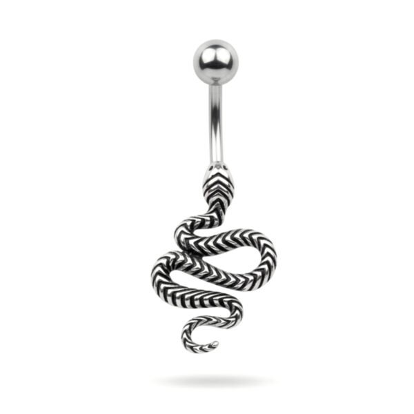 snake belly ring