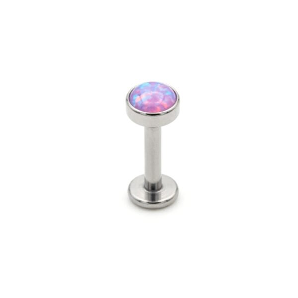 Silver big purple opal