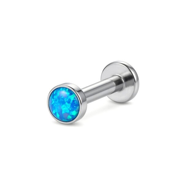 silver big blue opal