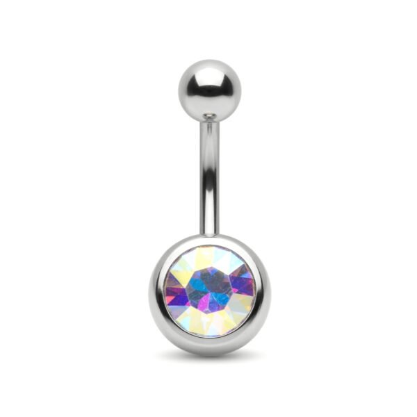 multi colors basic belly ring