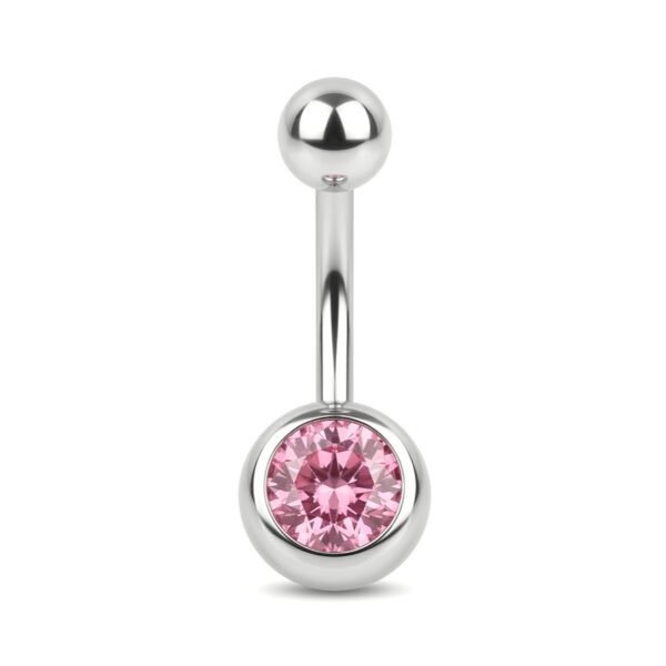 pink basic belly ring