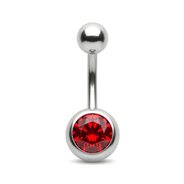 Red basic belly ring