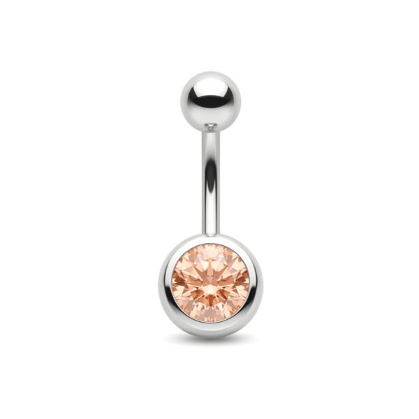 canary basic belly ring