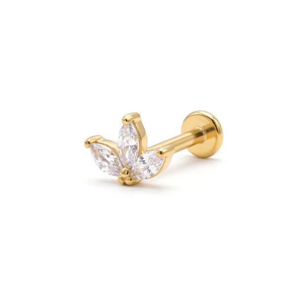 Gold zircon crown