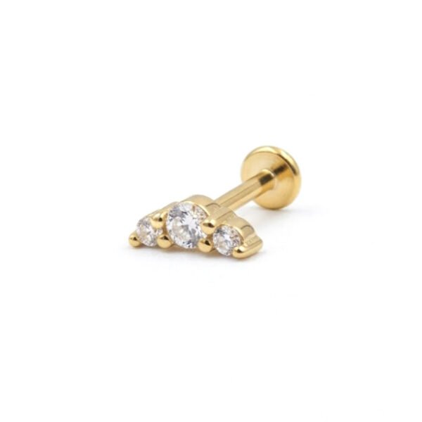 Gold Triple zircon