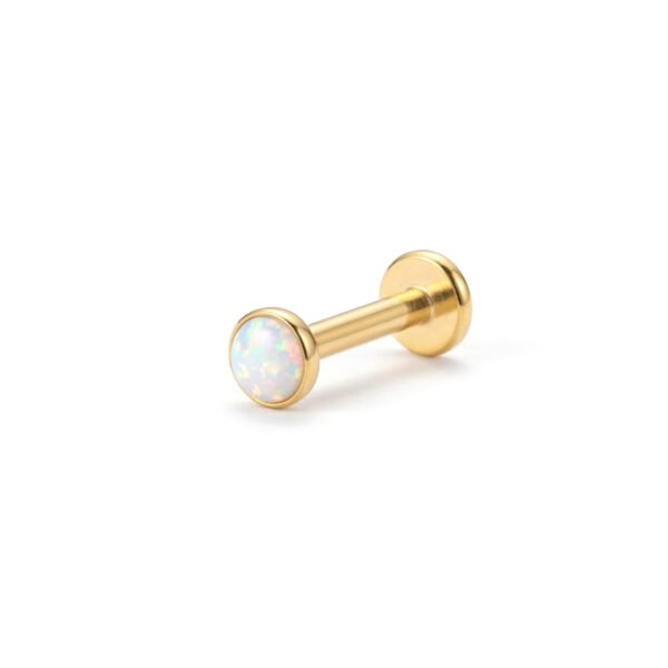 Gold big iridescent opal