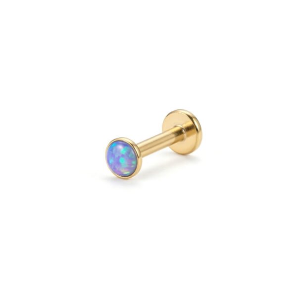 Gold big blue opal