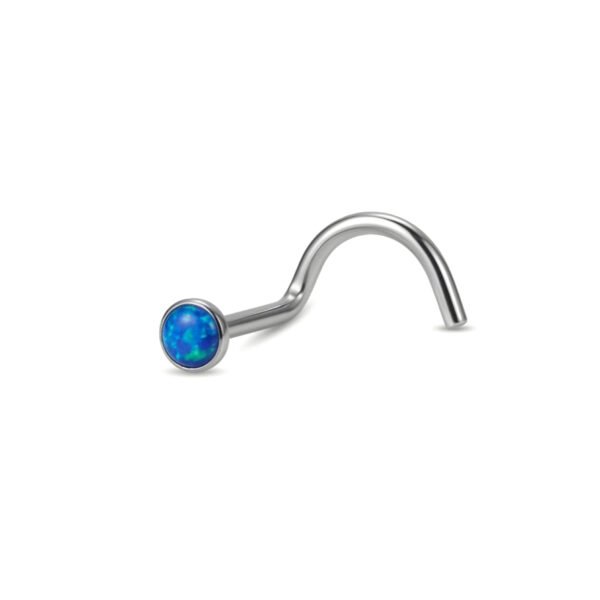 Blue opal U shape
