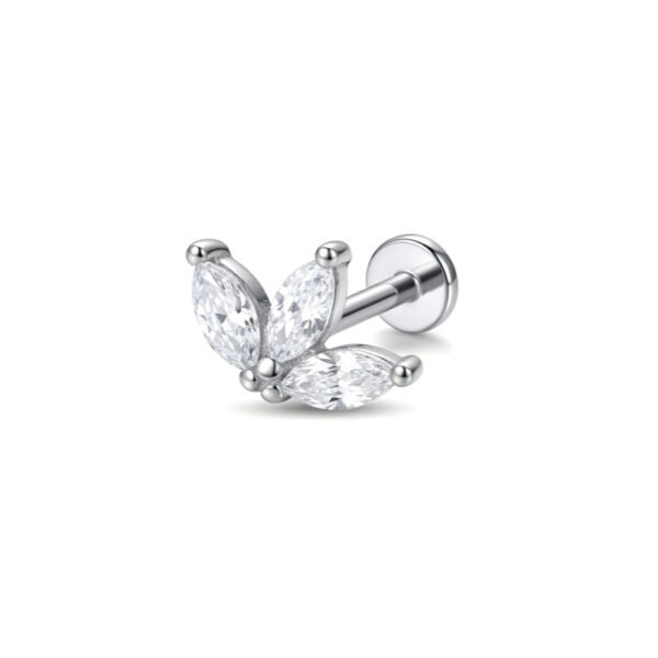 Silver zircon crown