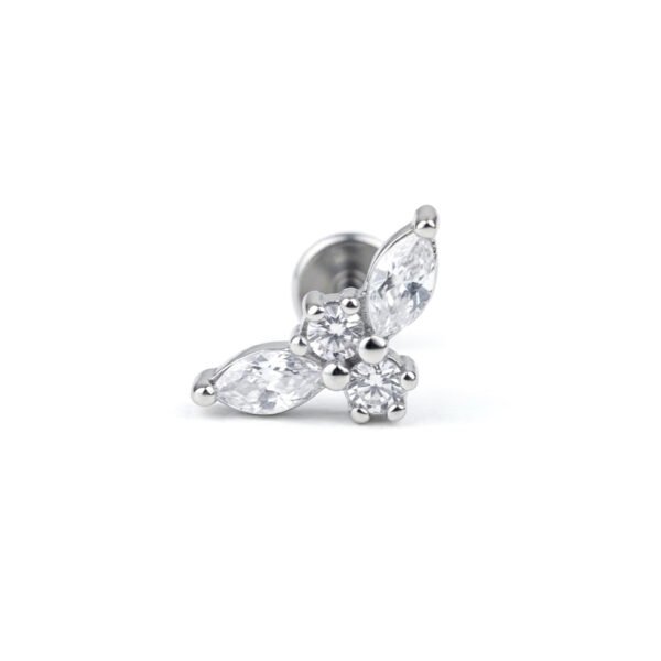 Silver zircon bird