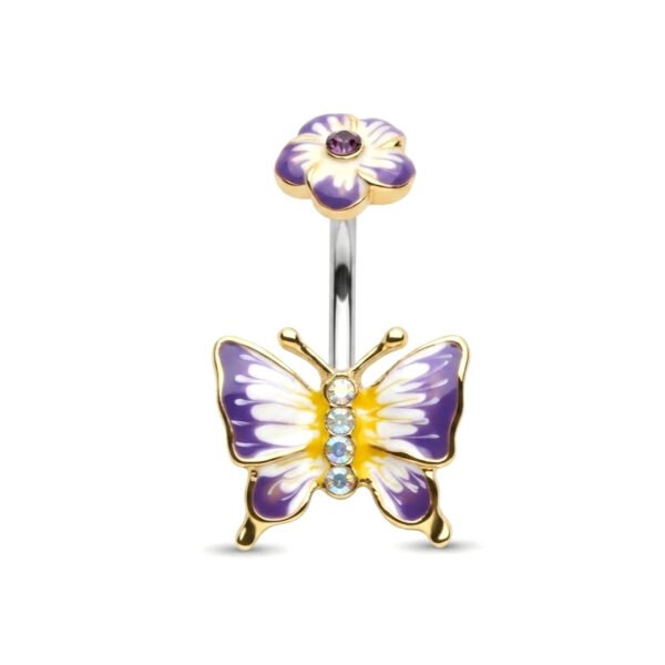 purble butterfly belly